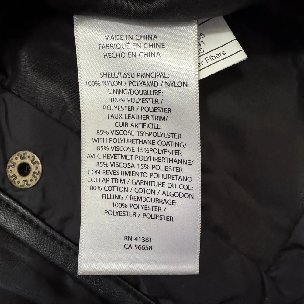 Lauren Ralph Lauren Small Black Quilted Jacket ~ Classic Capsule Casual Everyday